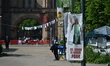 Red paint is being thrown at the University of Manchester in protest of their alleged supp...