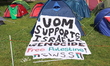 A group is protesting at a makeshift camp against the University of Manchester's alleged s...