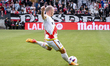 Isi Palazon of Rayo Vallecano is playing during the La Liga EA Sports 2023/24 football mat...