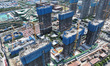 An aerial photo is showing a building under construction in Nanjing, China, on May 17, 202...