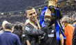 Emil Audero is celebrating the Serie A Scudetto at the end of the Serie A TIM match betwee...