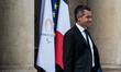 Interior Minister Gerald Darmanin is at the Elysee Palace after the Council of Ministers i...