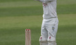 Durham's Ollie Robinson is collecting a throw during the first day of the Vitality County...