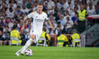 Toni Kroos of Real Madrid is in action with the ball during the La Liga EA Sports 2023/24...