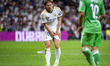 Luka Modric of Real Madrid is seen in pain during the La Liga EA Sports 2023/24 football m...