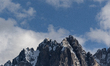A view of the Three Peaks of Lavaredo in San Candido, Italy, on May 26, 2024. 