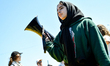 Members of the Wayne State University - Gaza Solidarity Encampment are holding a rally at...
