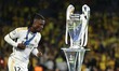 Eduardo Camavinga of Real Madrid is celebrating with the trophy after the UEFA Champions L...