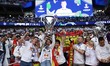 Real Madrid supporters are gathering ahead of the UEFA Champions League Final match betwee...
