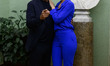 Carlo Conti and Andrea Delogu are attending the Photocall and Press Conference of TIM Summ...