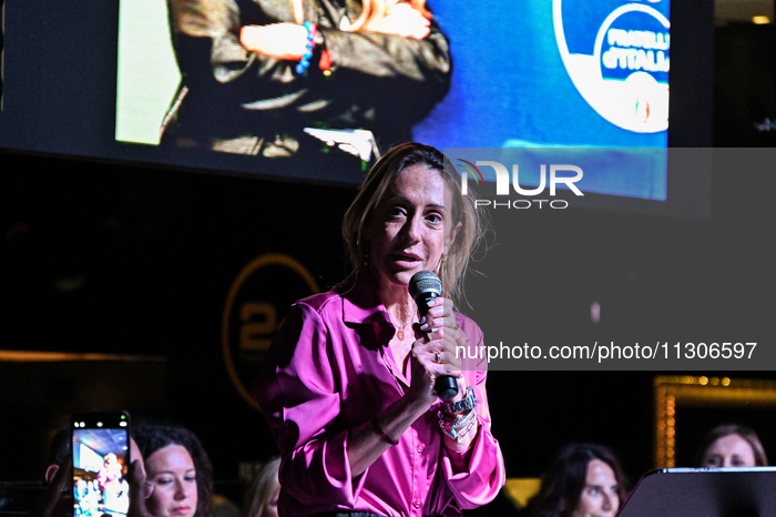 Arianna Meloni During An Event For The 2024 European Elections