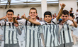 Italy fans are being seen before the game in Limassol, Cyprus, on June 5, 2024. Italy U17...