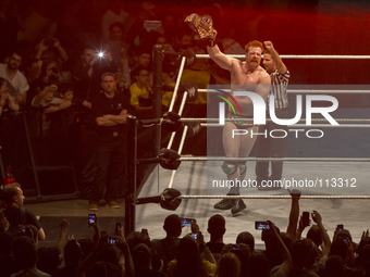 Sheamus in a moment of the show during the WWE Live in Turin. (