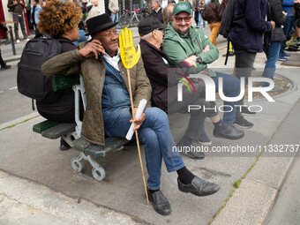 Demonstrators are taking part in an anti-far-right rally after the French president called legislative elections following far-right parties... by Matthieu Alexandre/NurPhoto