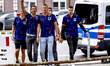 Supporters of the Netherlands are gathering before the match between Poland and the Nether...