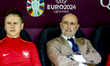 Poland coach Michal Probierz is coaching during the match between Poland and the Netherlan...