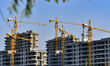A commercial residential property is under construction in Qingzhou, China, on June 17, 20...