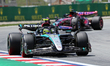 Lewis Hamilton, from Mercedes-AMG PETRONAS Formula One Team, is driving a Mercedes W15 dur...