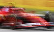 Carlos Sainz is driving a Ferrari SF24 during practice 1 of the Formula 1 Aramco Spanish G...