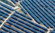 A general view of an agricultural 40 MW new energy photovoltaic power plant is being seen...