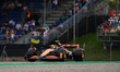 Lando Norris of the McLaren F1 Team is driving his single-seater during qualifying of the...