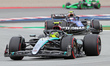 Lewis Hamilton, from Mercedes-AMG PETRONAS Formula One Team, is driving a Mercedes W15 dur...