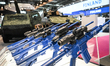 VILLEPINTE, FRANCE - JUNE 21: Weapon-Mounted optical modules for assault rifles, on displ...