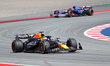 Max Verstappen, from Oracle Red Bull Racing team, is driving a Red Bull during the race of...