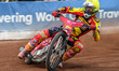 Leicester Lions' Max Fricke is in action during the Rowe Motor Oil Premiership match betwe...