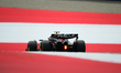 Sergio Perez of Red Bull Racing Honda is driving his single-seater during free practice of...