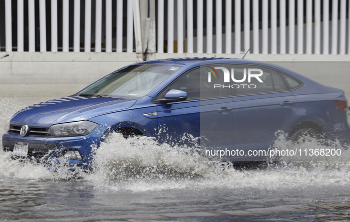 Flooding Of Homes Due To Rains In Ecatepec, State Of Mexico