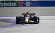 Max Verstappen of Red Bull Racing Honda is driving his single-seater during qualifying of...