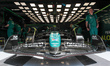 The Aston Martin Aramco Cognizant F1 Team AMR24 Mercedes is racing during the Sprint race...