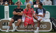 Boodles commentator, Di Stewart is interviewing Marcus Willis and Jay Clarke during the Bo...