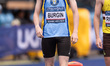 Max Burgin is competing in the 800m during the Microplus UK Athletics Championships at the...