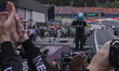 George Russell of Great Britain and Mercedes AMG Petronas F1 Team driver is winning the ra...