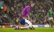 Republic of Ireland's Courtney Brosnan is checking up on England's Alessia Russo during th...