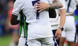 Kieran Trippier (England) is consoling Bukayo Saka (England) after the UEFA European Champ...