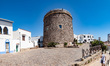 The Piedmontese defense tower from the 18th century is being pictured in Calasetta, Sardin...