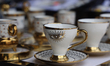Decorative cups for Arabic style coffee are being sold during the Taste of the Middle East...
