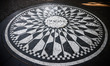 The Imagine mosaic in Strawberry Fields in Central Park, a tribute to John Lennon of The B...