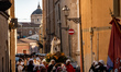 People are attending the celebrations for Nostra Signora del Carmelo (Our Lady of Mount Ca...