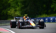 Sergio Perez of Red Bull Racing Honda is driving his single-seater during free practice of...