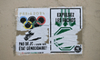 PARIS, FRANCE - JULY 16:   Anti-Olympics and pro-Palestine posters displayed in the 18th...