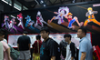 A general view is showing the Tamashinations booth during the Chinajoy games fair in Shang...