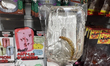 Tequila worms are being encased in candy lollipops for sale at a shop in Toronto, Ontario,...