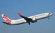 A Virgin Australia plane is departing Melbourne Airport in Melbourne, Australia, on July 3...