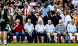 Old players of Feyenoord are attending the match between Feyenoord and Monaco (friendly) a...