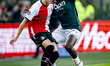 Feyenoord player Marcus Pedersen and AS Monaco player Wilfried Singo are playing during th...