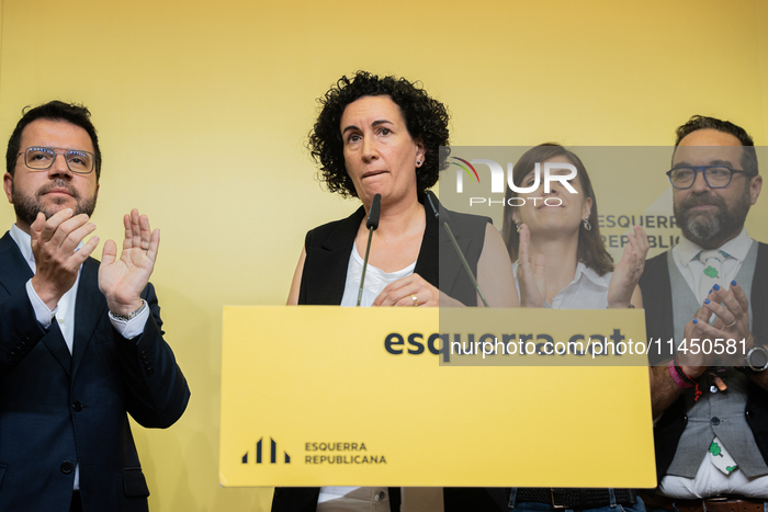 ERC Press Conference On The Militancy Vote On The Pact With The PSC.